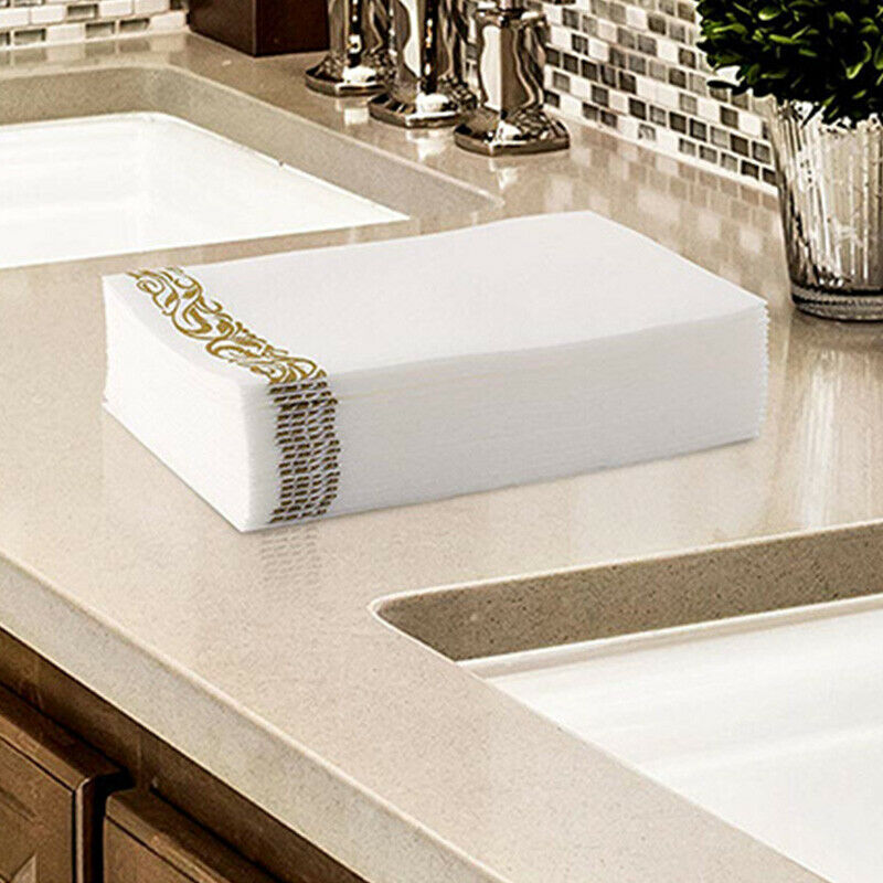 Guest Paper Towels 50 Pieces Premium Quality Disposable Hand Guest Towels foG1O6