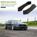 Universal Car Front Bumper Lip Splitter Spoiler Glossy Black Left+Right