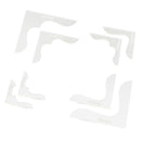 8Pcs Acrylic Bag Wallet Corner Decoration Stencil Template LeatherCraft Tool
