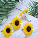4 Pcs Car Sunflower Accessories Car Air Freshener Sunflower Air Vent Clips  N2G4