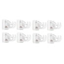 Set of 8 Plastic Curtain Rod Bracket Drapery Holders Wall Bracket Rod Hooks