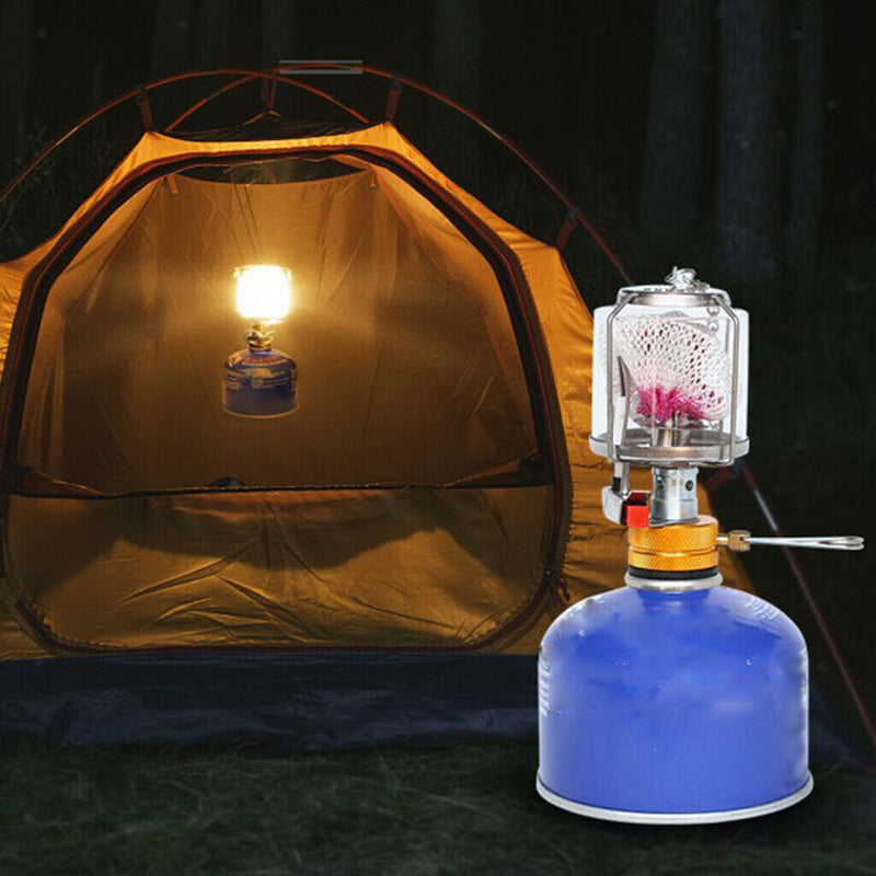 Mini Portable Camping Lantern Gas Light Tent Lamp Torch Hanging Lamp, Hiking,