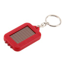 Solar Energy 3 Light LED Electric Torch Key Chain Accessory Red