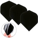 30 Pcs PET Dart Flights High Quality Simple Black Darts Accessories BIN T4V H5W7