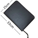 1 PC Black Fountain Pen Color PU Leather Storage Case Holder for 48 Pens T7D3