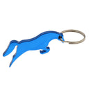 Aluminum Horse Simple Bottle Opener Key Ring Keychain Bag Pendent Blue