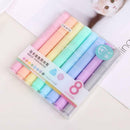 8Pcs/set Fluorescent Pen Highlighter Pencil Candy Color Drawing Marker Pen B2L5