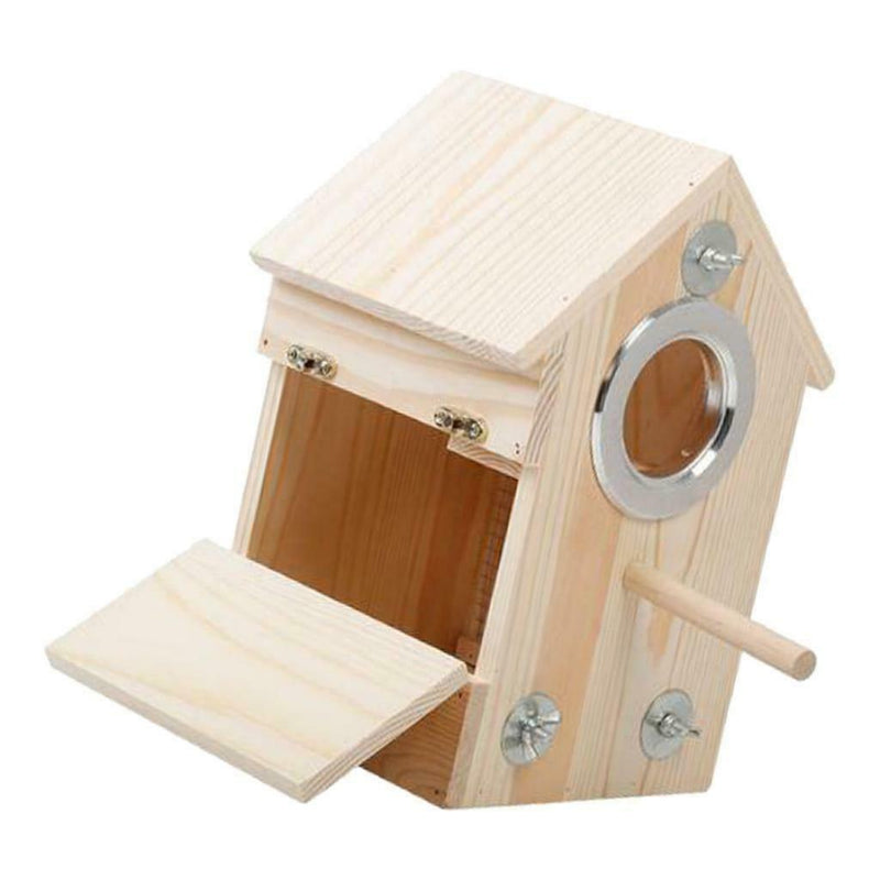 Bird Nests Box for Cages Parakeet Breeding Box Wood Budgie House for Lovebird