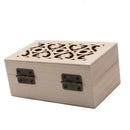 Wooden Box Retro with Lock Desktop Storage Finishing Student Gift Packaging