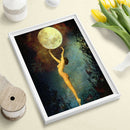 Diamond Painting Naked Woman Moon Full Round Drill Wall Picture 30x40cm