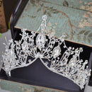 New Big Baroque Handmade Crystal Princess Crowns For Queen Rhinestone Tiara Y5O7