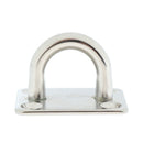 2Pc Square Pad Eye Plates Stainless Steel 8mm Shade Sail Marine Boat Fitting
