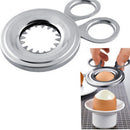 Egg Cutter Stainless Steel Boiled Egg Topper Egg Opener Kitchen Gadget EggJ,a