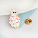 Dubai Enamel  Arabian flower white robe sunglasses Brooch Backpack Pins Badge TE