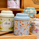 Flower Design Metal Sugar Coffee Tea Tin Jar Container Candy Sealed Cans Box ME