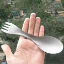 Outdoor Picinc Camping Spork Fork Spoon Backpacking 2 in1 Cookware Titanium Pro