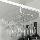 Under Cabinet Stemware Wine Glasses Hanger Organizer Storage Holder Rack