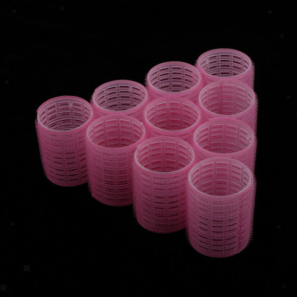 20 Pieces Plastic Salon DIY Women Self Grip Hair Rollers Waves Bangs Sticky