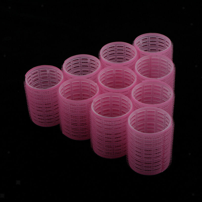 20 Pieces Plastic Salon DIY Women Self Grip Hair Rollers Waves Bangs Sticky