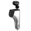 L5 Portable 2 in 1 Dual USB Car Charger Wireless Bluetooth 5.0 Stereo Earphone
