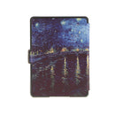 Painting Magnetic PU Leather Smart Cover for Kindle Kindle SY69JL Blue
