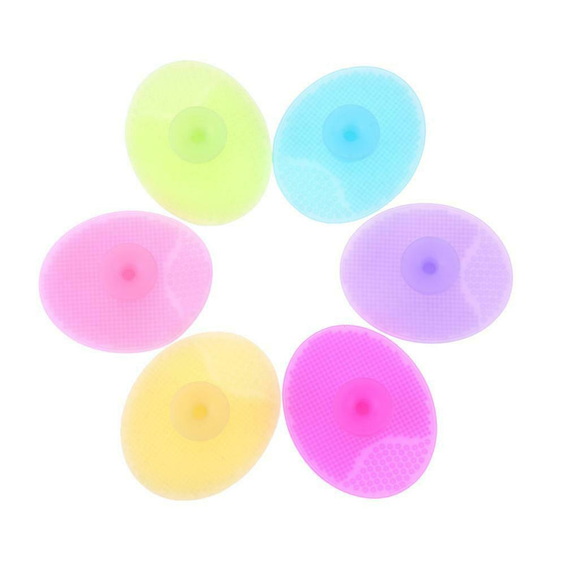 Silicone Cleaning Powder Brush Portable Face Hair Washing Brush Makeup Tool A