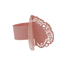 50pcs Love Shape Napkin Buckle Serviette Ring Decor Table Party Light Pink