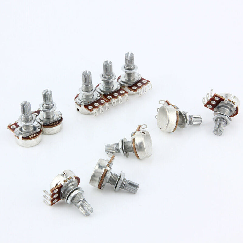 10pcs A500K OHM Audio POTS Guitar Potentiometer Replace for Electric Guitar