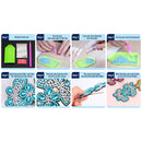 3pcs DIY Full Drill Diamond Painting Hairpin Butterfly Flower Girl Headwear