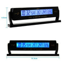 Auto Car Voltage Digital LCD Temperature Thermometer Alarm Clock New GD