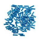 100pc Aluminum Bike Bicycle Brake Shifter Inner Cable Tip Wire End Cap Blue