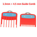 1.5+4.5mm Size Guide comb  Red Attachment Comb Set with a Metal Holder Clipper^i