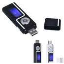 Portable USB MP3 Music Player LCD Screen Support 16GB TF Card Date Transfer FM