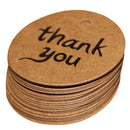 100pcs Kraft Paper Tags  Label Thank You Card Wedding Party