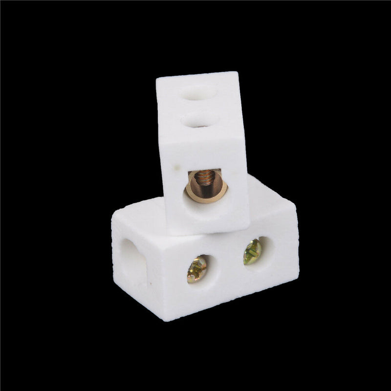 2Pcs High Temperature Ceramic Connector Block 30A 1 Way JR