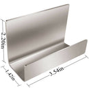 Full Stainless Steel Office Business Card Holder Name Card Stand Display (S
