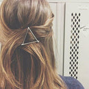 2pcs Geometric Hair Clips Women Triangle Barrettes Hairpins Jewelry Gift