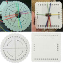 2Pcs Round Square Kumihimo Beading Cord Disc/Disk Braiding Plate DIY Braided NEW