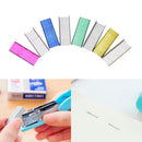 1Pack 12mm Creative Colorful Stainless Steel Staples Office Binding Supplie BX