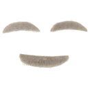 Funny Stylish Old Man Adhesive Eyebrows Mustaches Fancy Dress Costume Props