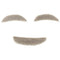 Funny Stylish Old Man Adhesive Eyebrows Mustaches Fancy Dress Costume Props
