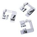3Pcs Rolled Hem Curling Presser Foot Feet For Sewing Machine Brother Janome