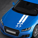 1 Pair Car Hood Cover Decorative Stickers Auto Racing Sports Art Styling Decals