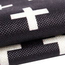 Pillow Case Black And White Pattern Pillow Case Cotton Linen Print 45x45Cm  Z1X8