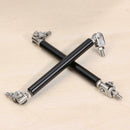 2pcs Adjustable Front Bumper Lip Splitter Strut Rod Tie Support Bars(Black)