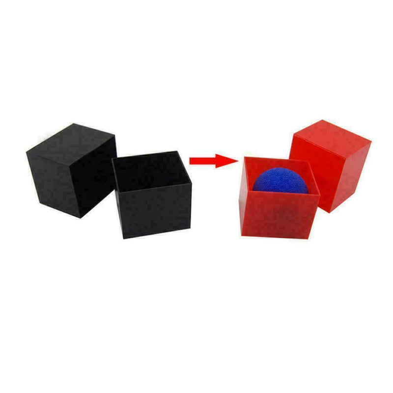 Boxes Red Blue Yellow Sponge Ball Magic Trick Black Box Mystery O8Q5 C7S4