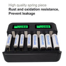 8-Slot LCD Display USB Battery Charger for AA AAA C/D Rechargeable Battery