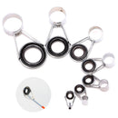 7Pcs Telescopic Fishing Rod Guides Top Ring Set Raft Repair Fishing Accessories