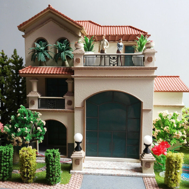 10Pcs Miniatures LED Light Train Railway Street Lamppost Landscape Layout