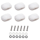 6Pcs Acrylic Guitar Tuning Pegs Buttons Machine Heads Knobs With Screws Kit